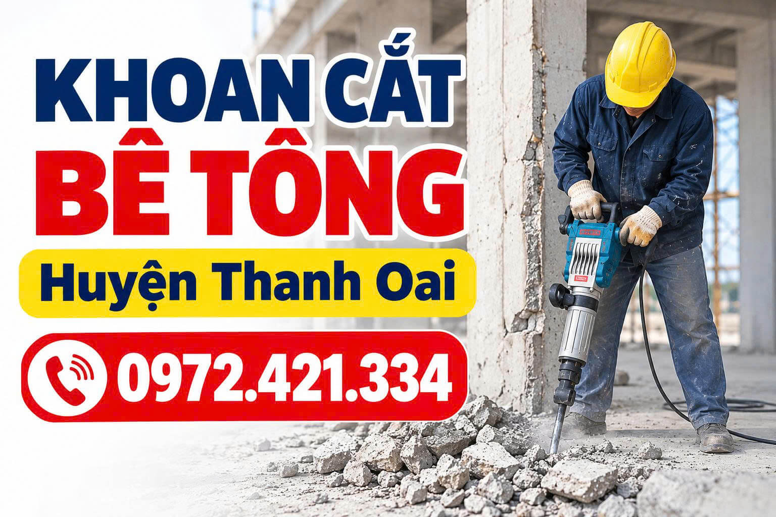 Khoan Cắt Bê Tông Tại H Thanh Oai