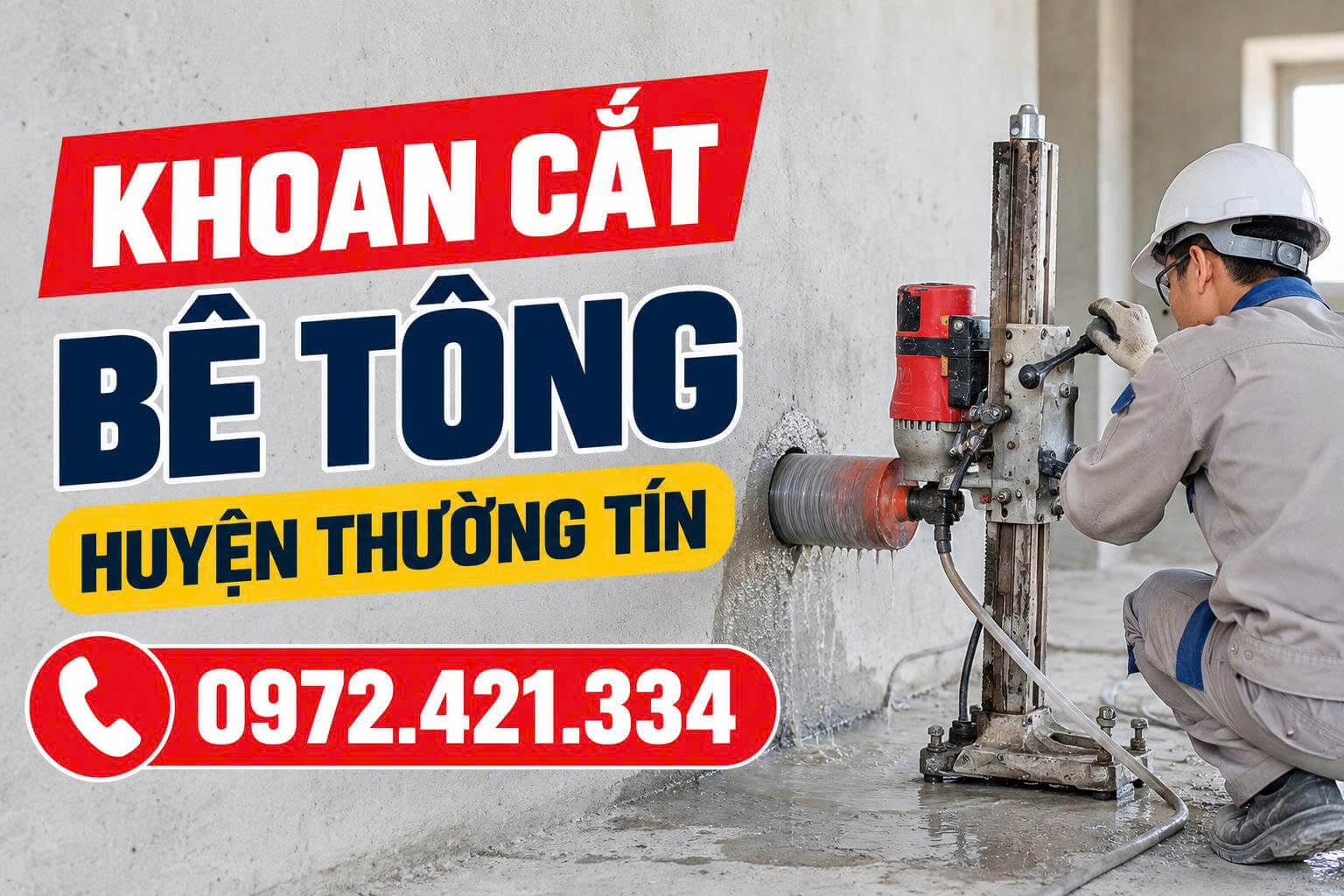 Khoan Cắt Bê Tông Tại Thường Tín