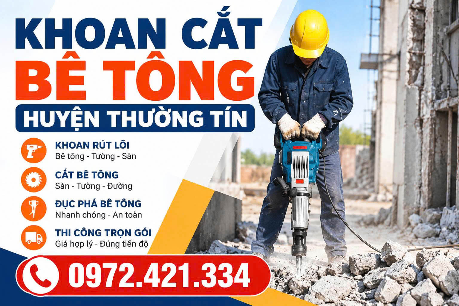 Khoan Cắt Bê Tông Thường Tín