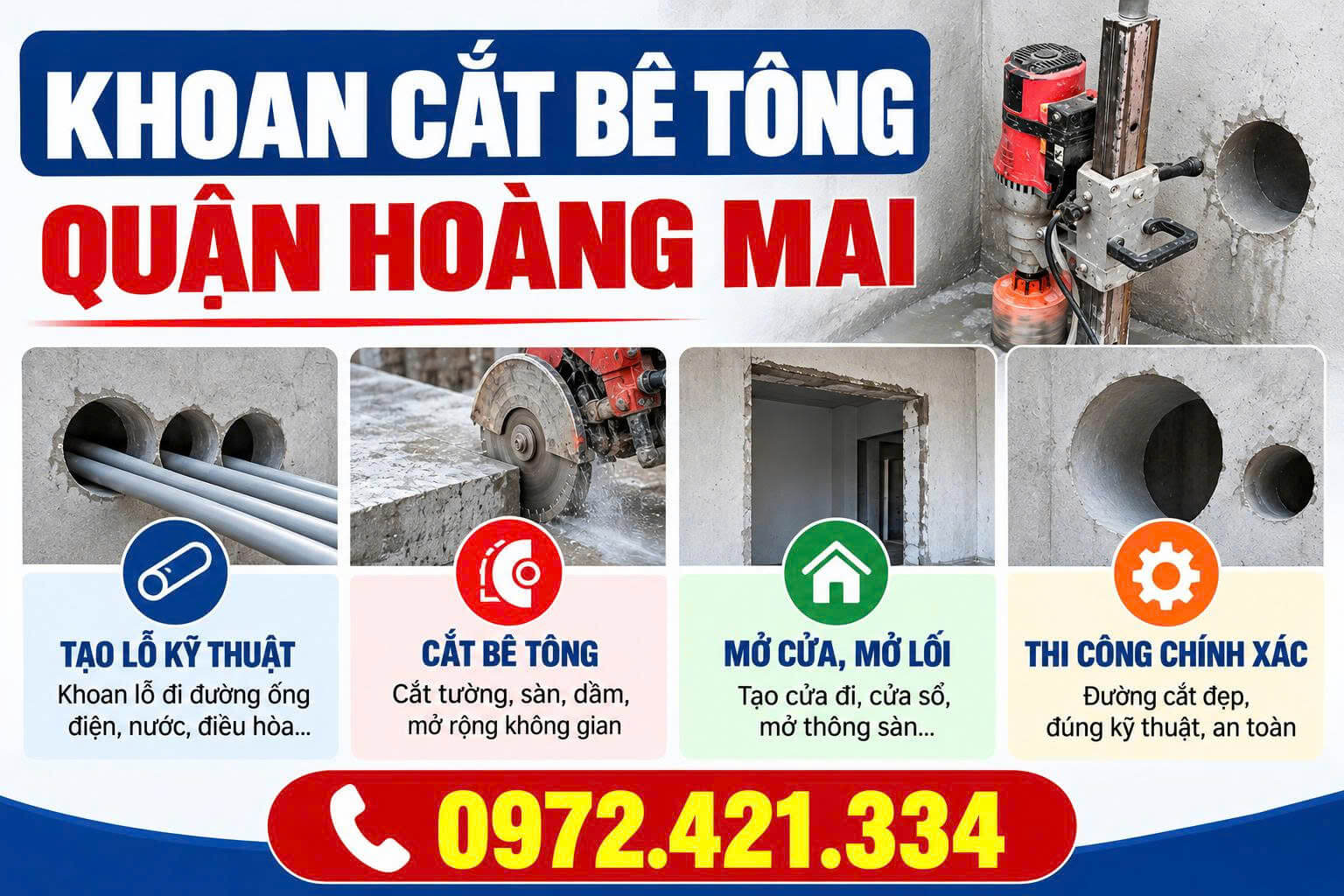 Khoan Cắt Bê Tông
